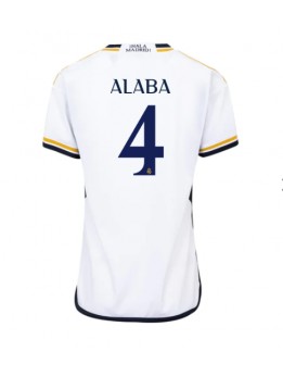 Billige Real Madrid David Alaba #4 Hjemmedrakt Dame 2023-24 Kortermet